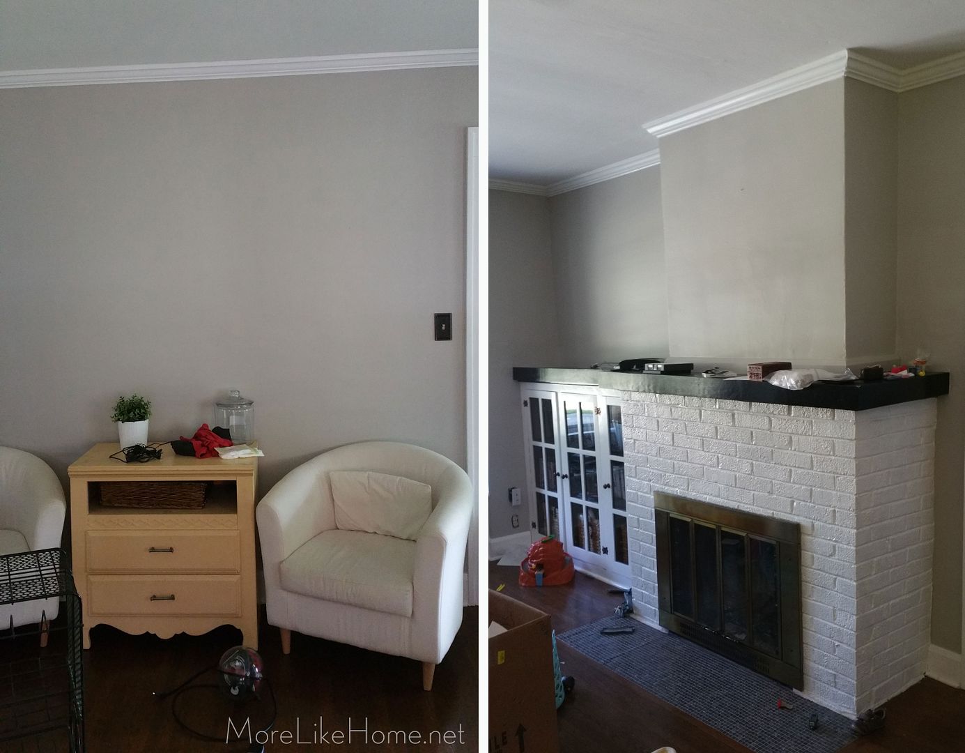 More Like Home Seamless Crown Molding with Caulk